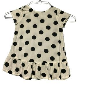 Old Navy Polka Dot Cotton Girls Peplum Dress 18-24M
